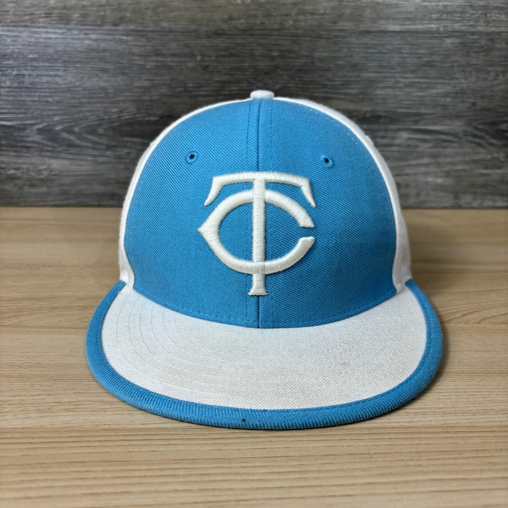 Minnesota Twins Hat Cap Fitted 7  Blue Cooperstown‎ Collection MLB Baseball